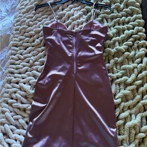 Windsor lilac satin mini Dress